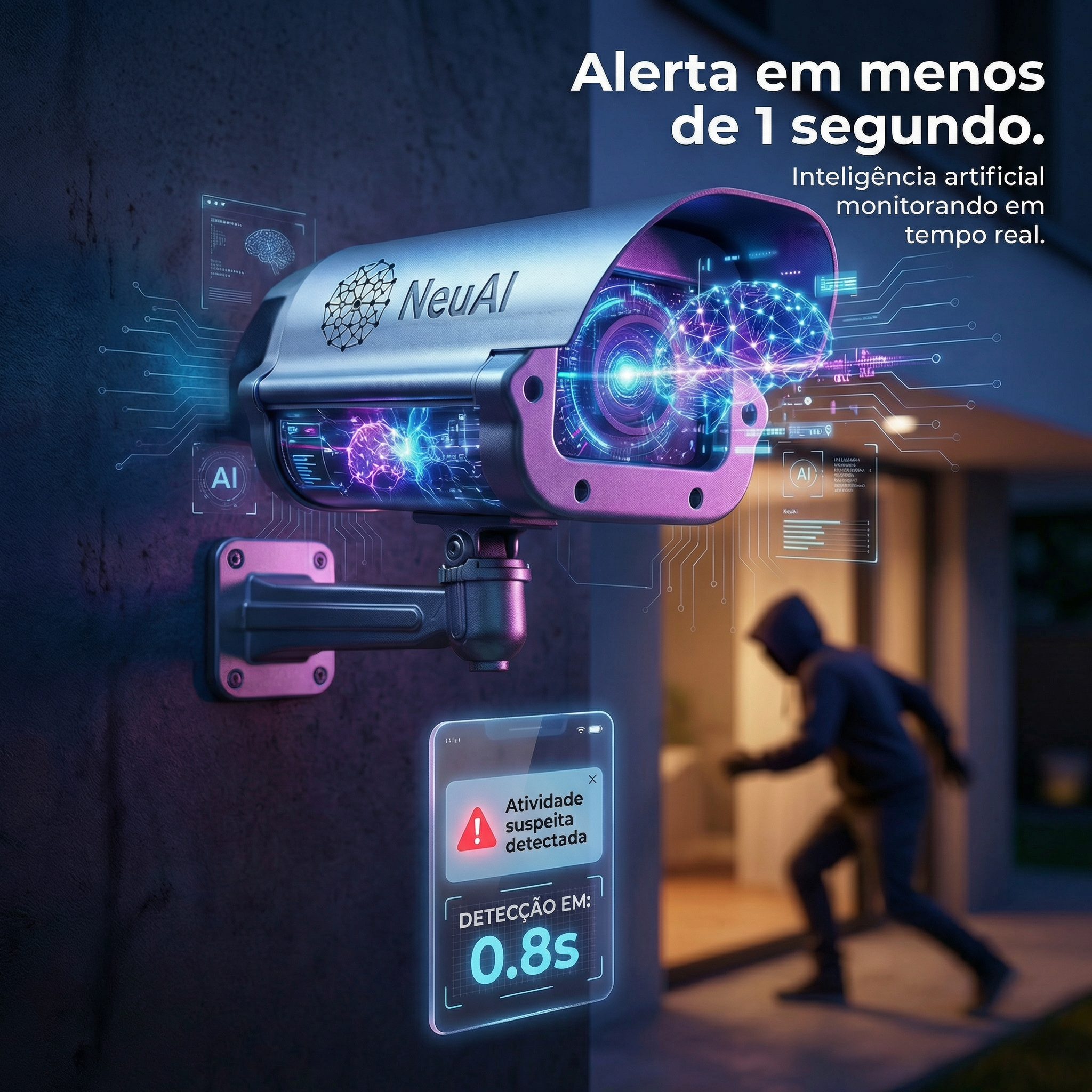 Vigilon com detecção instantânea
