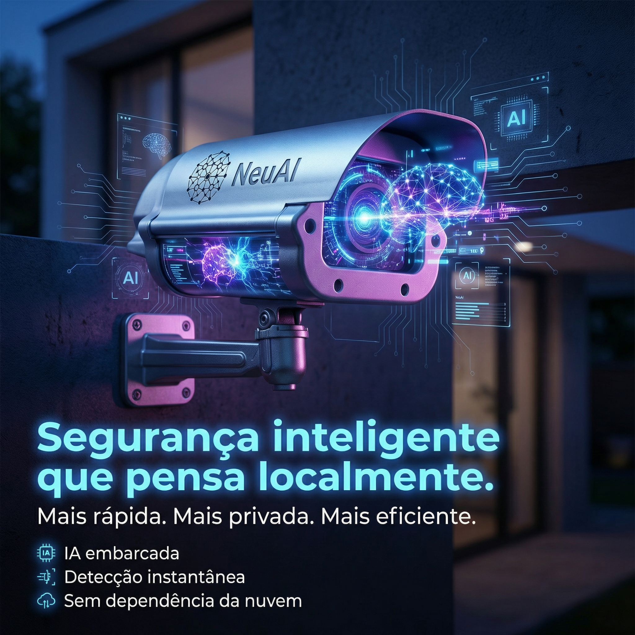Câmera de segurança inteligente Vigilon
